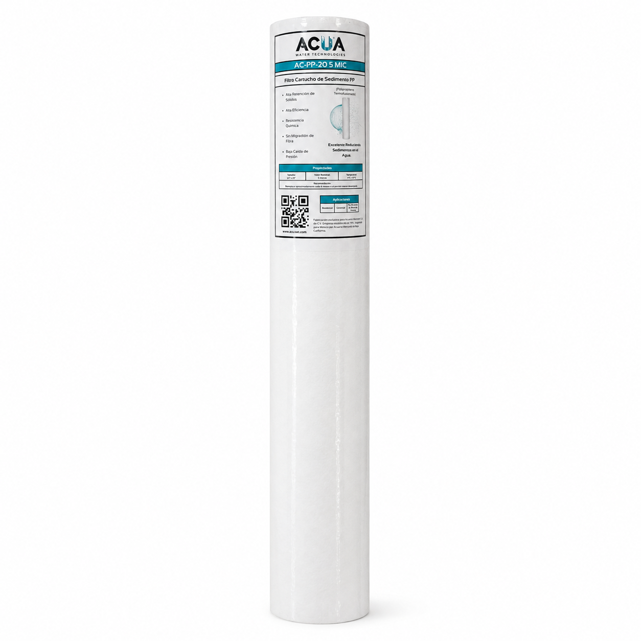 Cartucho de Sedimento PP 2.5x20 5 MIC