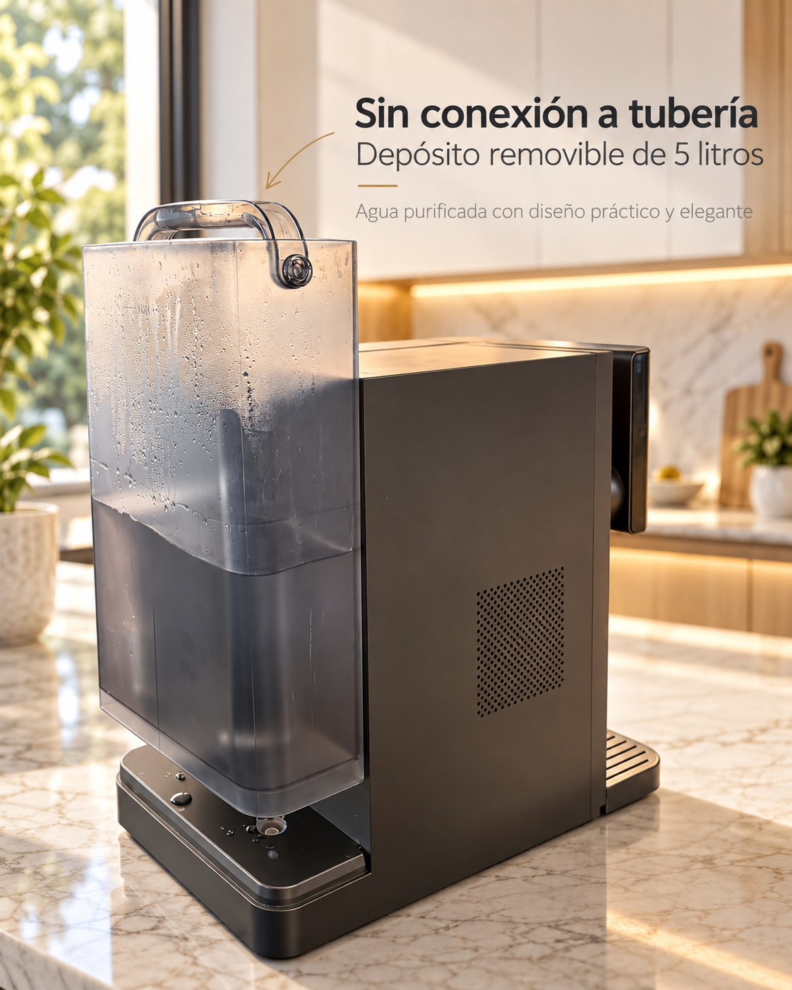 ACUA ROE™ Dispensador de Agua por Ósmosis Inversa — Sin Instalación, Agua Fría y Caliente al Instante, Pantalla Táctil