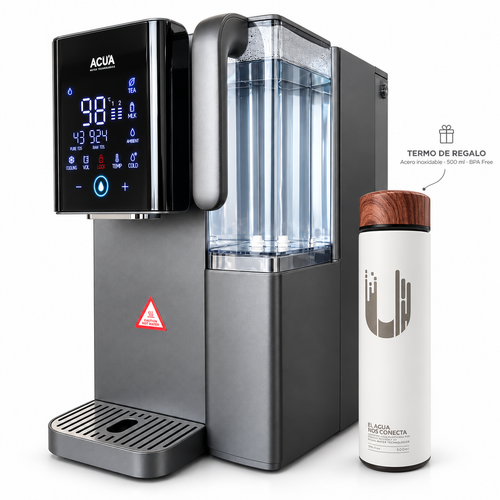 ACUA ROE™ Dispensador de Agua por Ósmosis Inversa — Sin Instalación, Agua Fría y Caliente al Instante, Pantalla Táctil