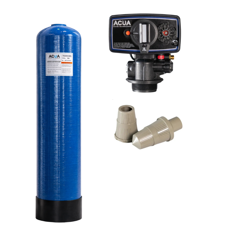 Sistema de Filtración Automático 9" x 48" con Válvula 5600FT — 1 ft³ / Retrolavado por Tiempo — Listo para Conectar