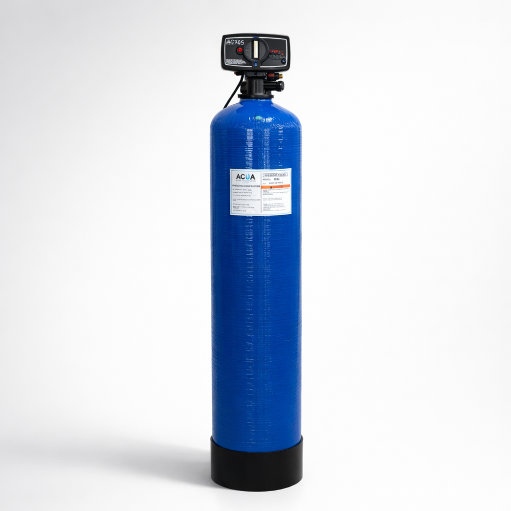 Sistema de Filtración Automático 9" x 48" con Válvula 5600FT — 1 ft³ / Retrolavado por Tiempo — Listo para Conectar