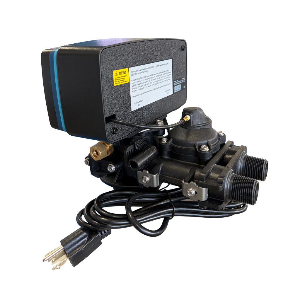 Válvula Automática para Suavizador de Agua — Control por Flujo