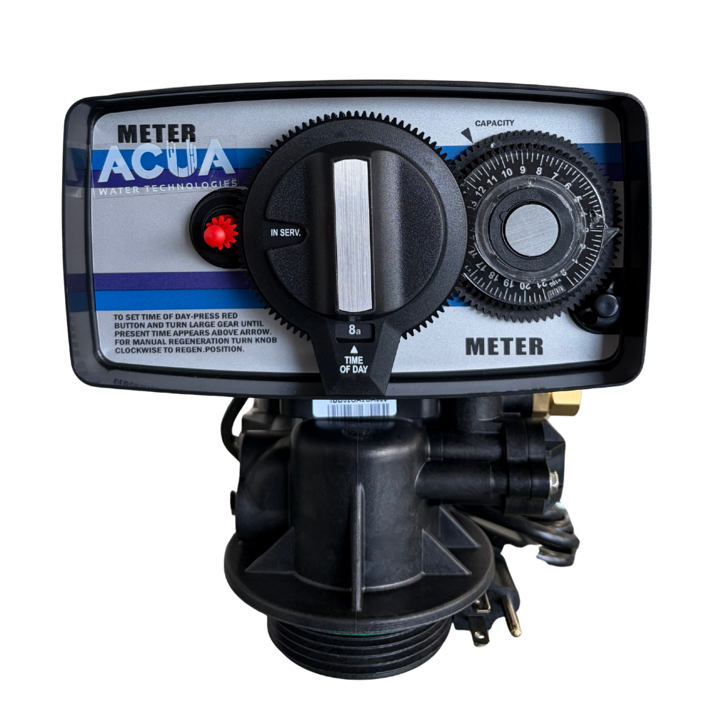 Válvula Automática para Suavizador de Agua — Control por Flujo