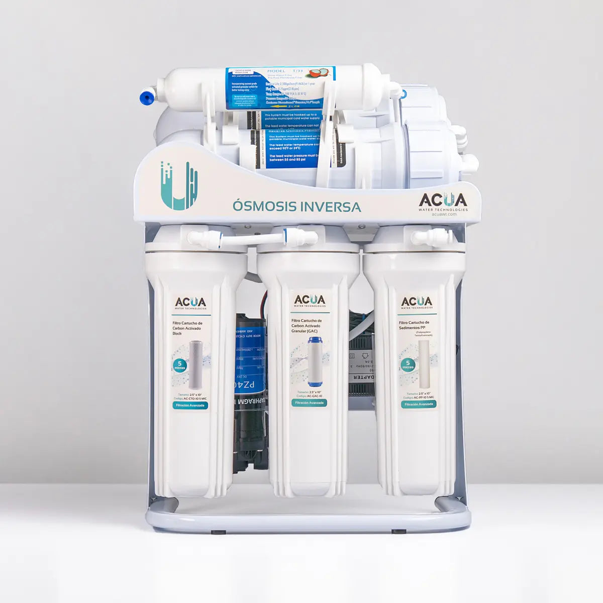 Purificador de Agua por Ósmosis Inversa — 600 GPD, 5 Etapas