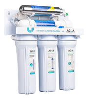 Sistema de Purificación de Agua 6 Etapas con Ultrafiltración y Luz UV 55W — Cero Desperdicio