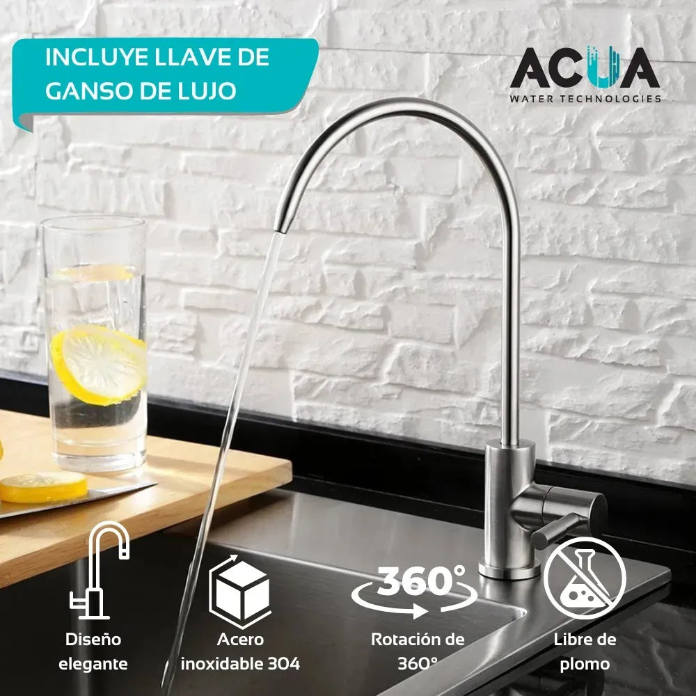 Purificador de Agua por Ósmosis Inversa — 6 Etapas con UV