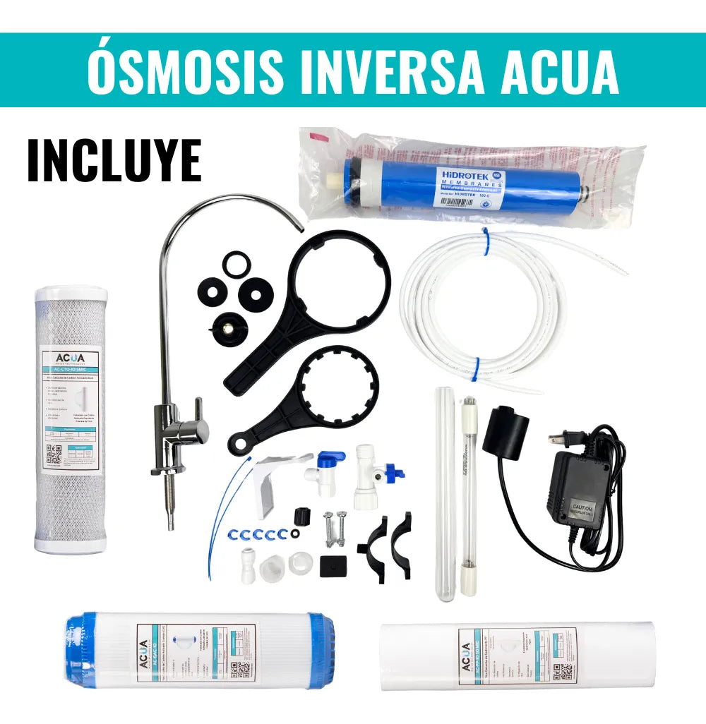 Purificador de Agua por Ósmosis Inversa — 6 Etapas con UV