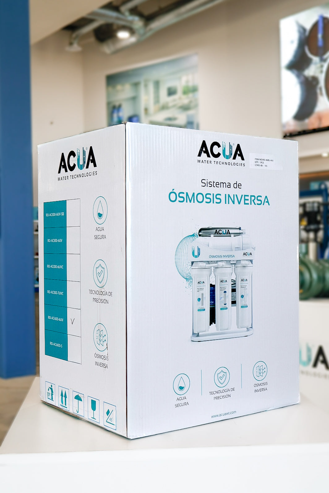 Sistema de Ósmosis Inversa Comercial 400 GPD - 6 Etapas con UV