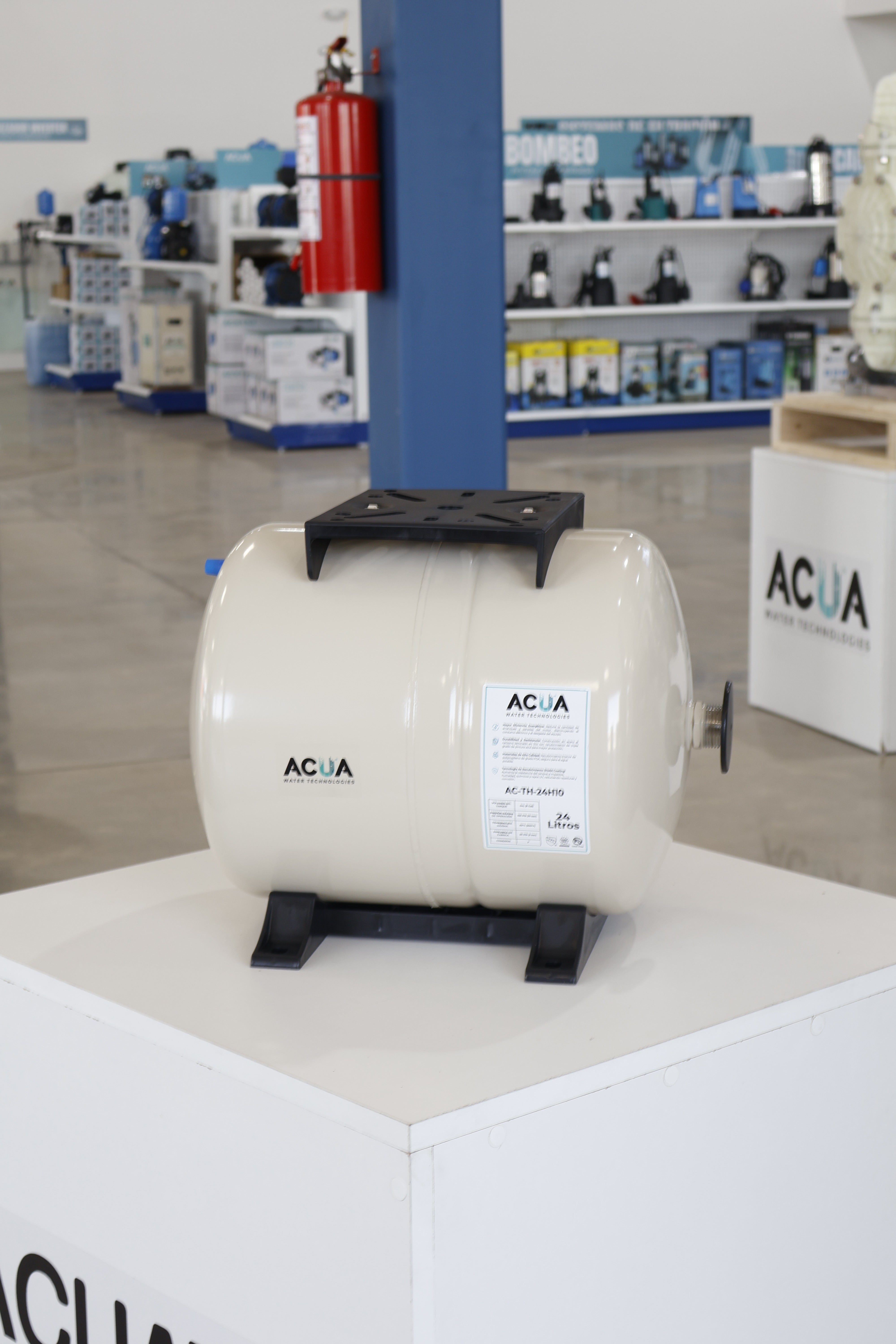 Tanque Hidroneumático Horizontal 24 L — 150 PSI / Conexión 1" — Modelo AC-TH-24H10