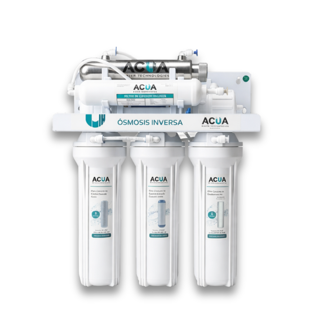 Purificador de Agua por Ósmosis Inversa — 6 Etapas con UV sin Bomba