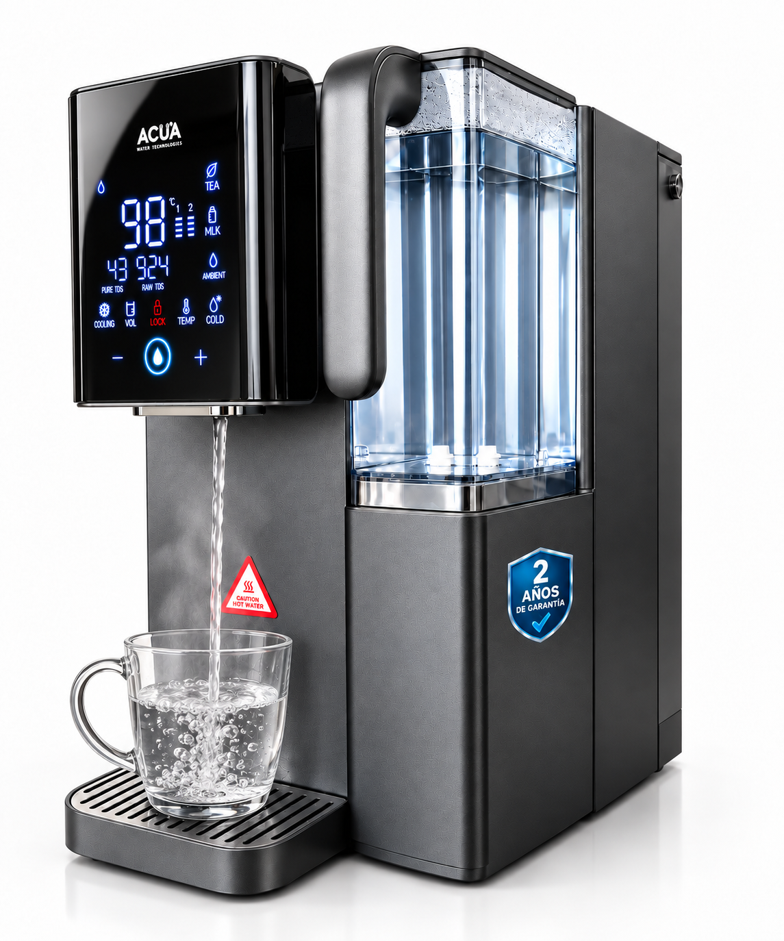 ACUA ROE™ Dispensador de Agua por Ósmosis Inversa — Sin Instalación, Agua Fría y Caliente al Instante, Pantalla Táctil