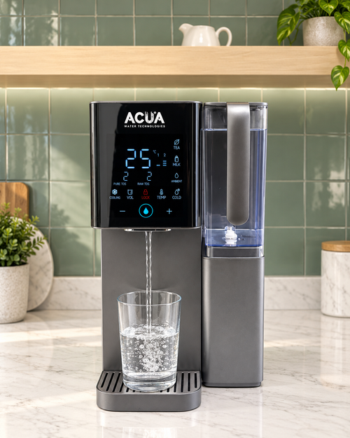ACUA ROE™ Dispensador de Agua por Ósmosis Inversa — Sin Instalación, Agua Fría y Caliente al Instante, Pantalla Táctil
